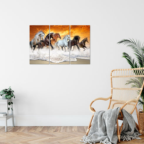 Wandbilder Wohnzimmer XXL Pferde Moderne Bilder Tiere